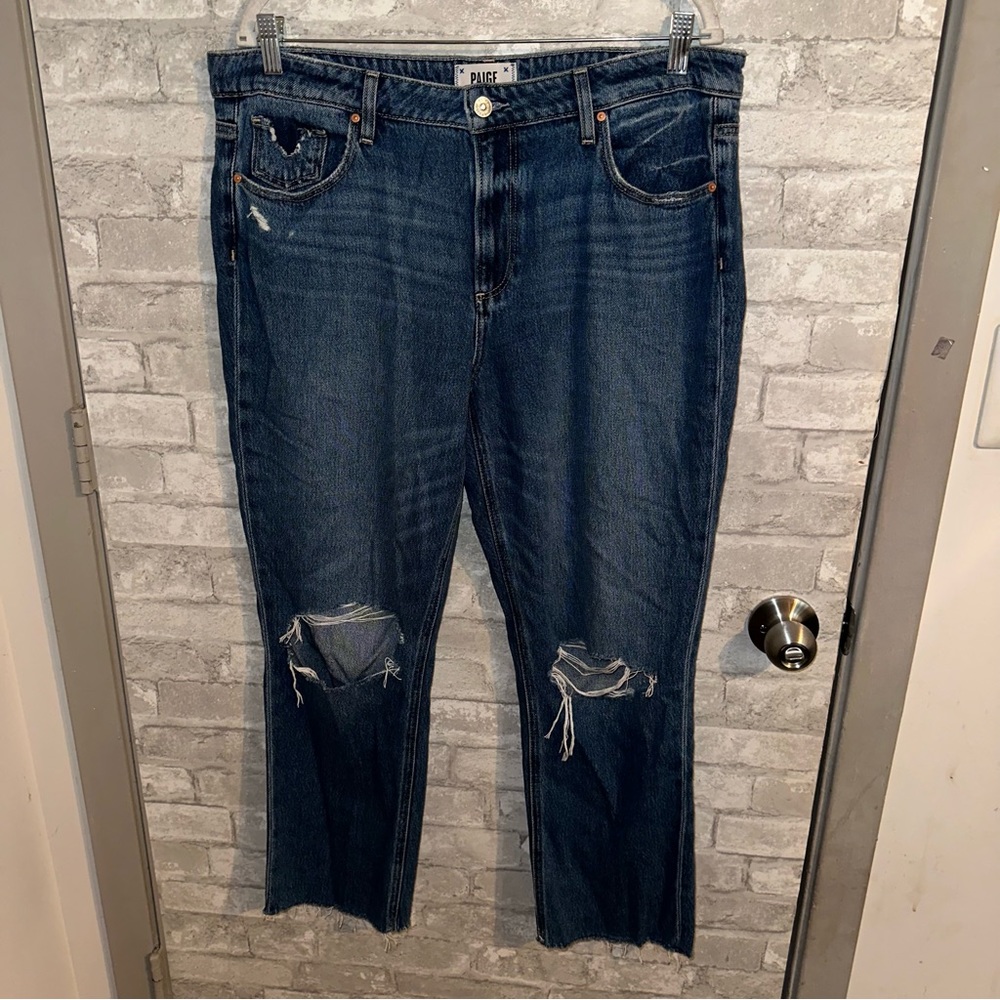 Nwot Paige Noella High Waist Straight Leg Jeans sz 32 #II - Picture 3 of 6